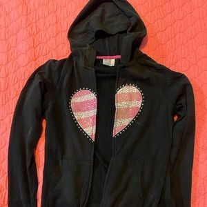 Girls hooded zip up jacket